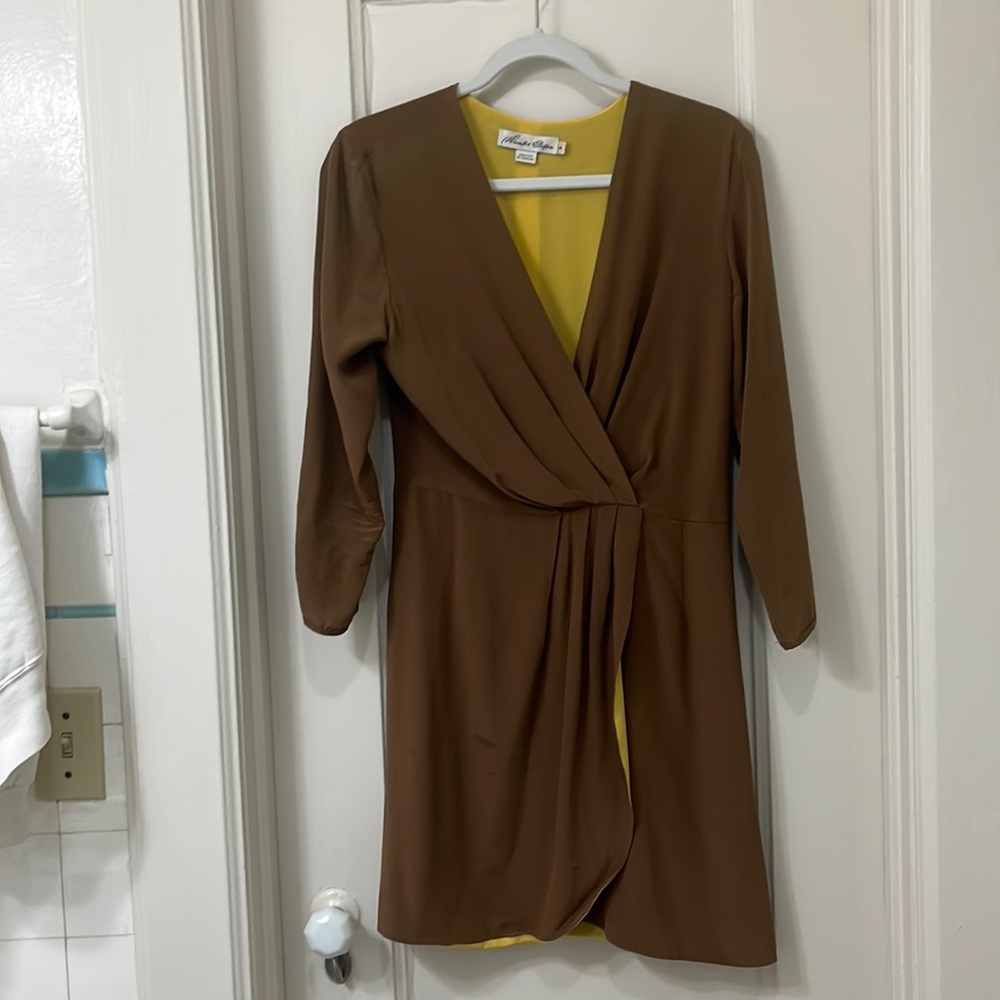 Deep V Hunter Dixon Wrap Dress